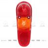LENTE DE FARO TRASERO IND.ARG. 2422
