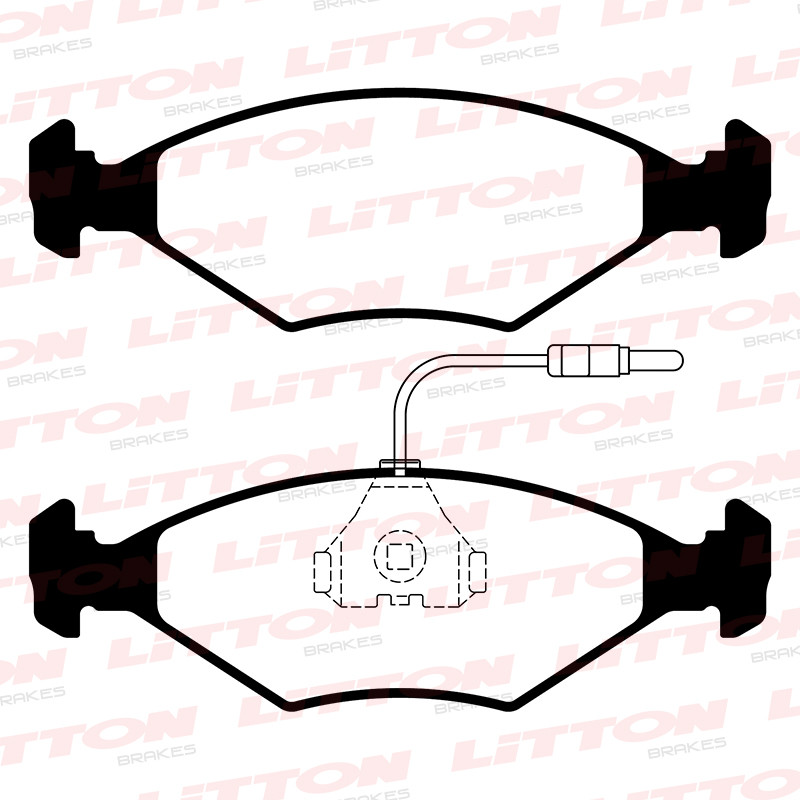 JUEGO DE PASTILLAS DE FRENO LITTON BRAKES 37674