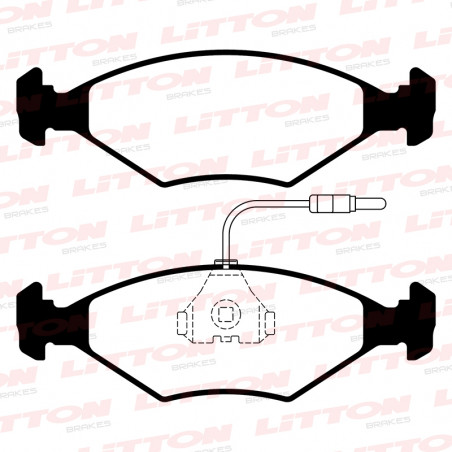 JUEGO DE PASTILLAS DE FRENO LITTON BRAKES 37674