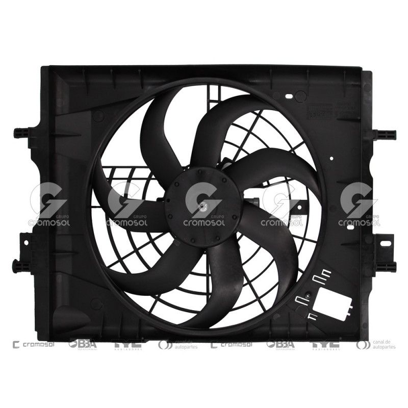 ELECTROVENTILADOR DE RADIADOR DE AGUA GATE 62693