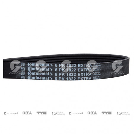 CORREA POLIV DE ACCESORIOS CONTINENTAL 6PK1822