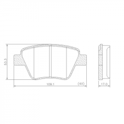 JUEGO DE PASTILLAS DE FRENO FRAS-LE PD/1465