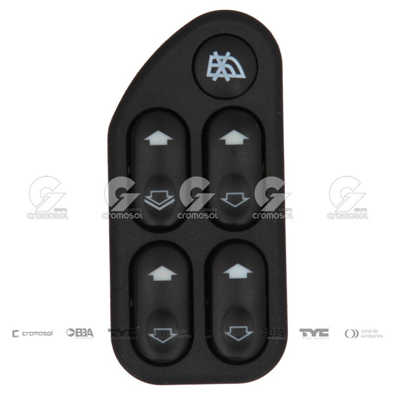 TECLA DE LEVANTA CRISTAL (INTERRUPTOR) C-ORIG. 9586