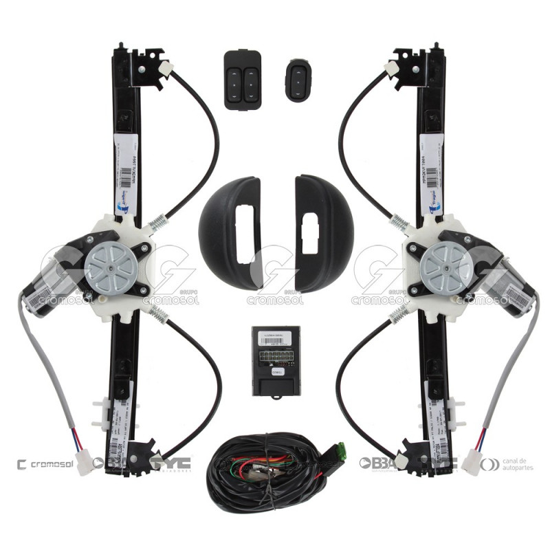JUEGO DE MAQUINAS LEVANTA CRISTAL TRAGIAL 9736/40