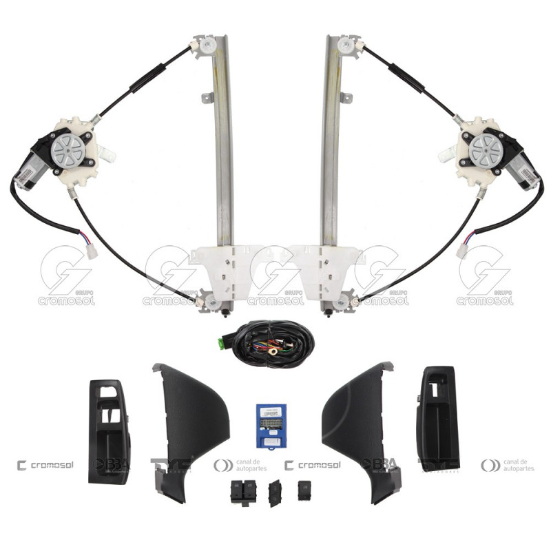 JUEGO DE MAQUINAS LEVANTA CRISTAL TRAGIAL 9865/40