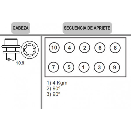 BULON DE TAPA DE CILINDROS RENO 09VW0249