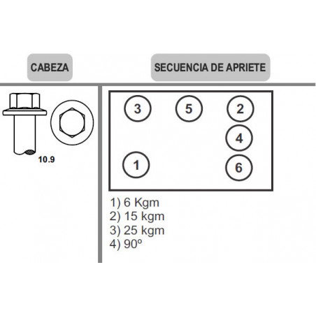 BULON DE TAPA DE CILINDROS RENO 09SC0019