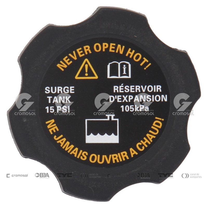 TAPA DE DEPOSITO DE LIQUIDO REFRIGERANTE HITNA 65243