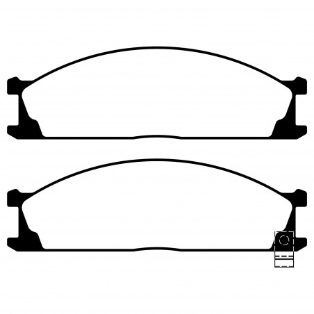 JUEGO DE PASTILLAS DE FRENO LITTON BRAKES 40490