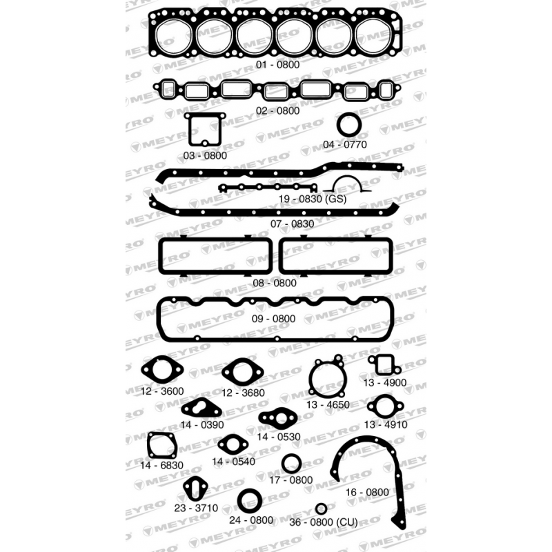 KIT DE JUNTAS DE MOTOR (COMPLETO) MEYRO 05-083 S