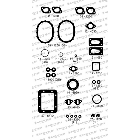 KIT DE JUNTAS DE MOTOR (COMPLETO) MEYRO 05-125 MV