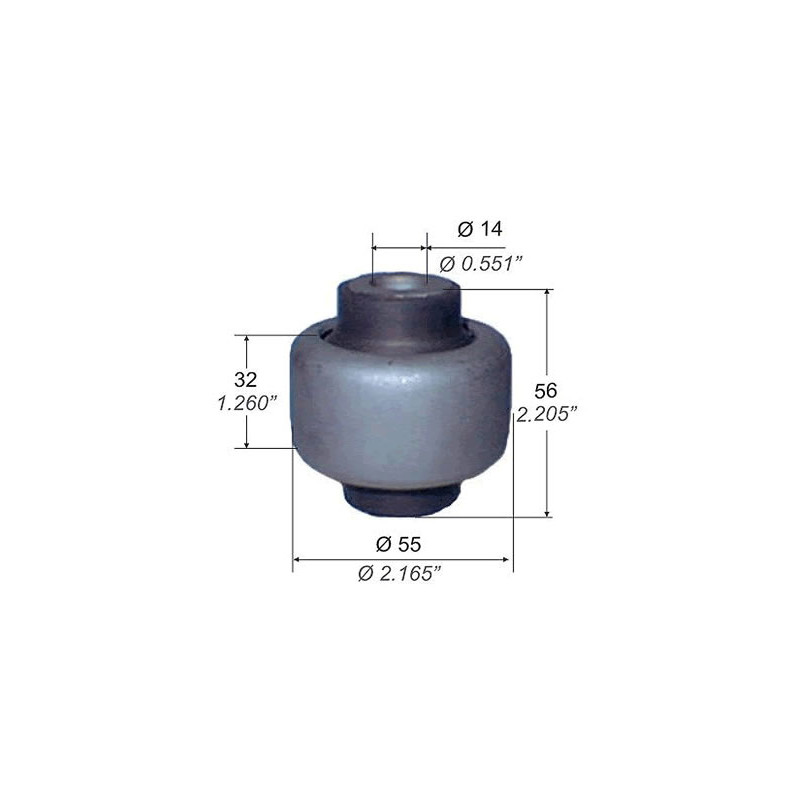 BUJE DE PARRILLA DE SUSPENSION CAPEMI 1598
