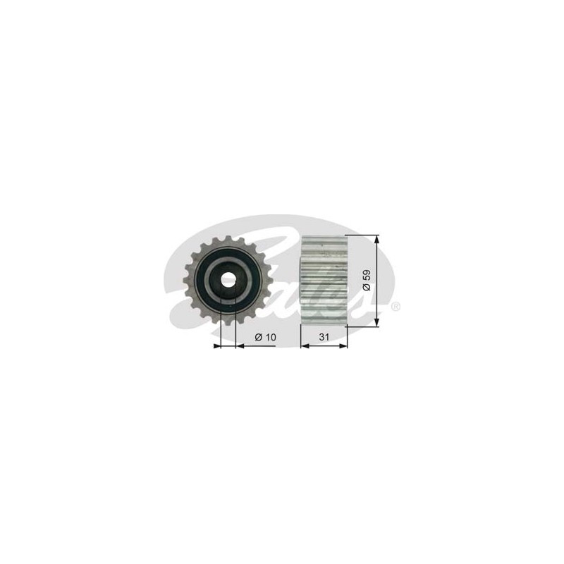 POLEA FIJA DE CORREA DE DISTRIBUCION GATES T41236