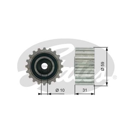 POLEA FIJA DE CORREA DE DISTRIBUCION GATES T41236