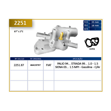 TERMOSTATO (COMPLETO) VALCLEI 2251.87