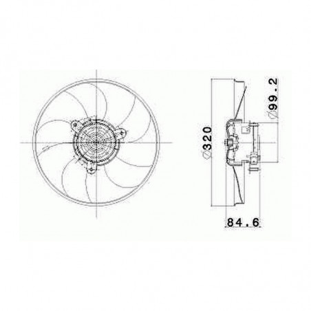 ELECTROVENTILADOR DE RADIADOR DE AGUA VALEO 698602R