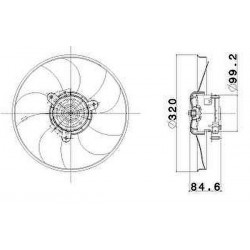 ELECTROVENTILADOR DE RADIADOR DE AGUA VALEO 698602R