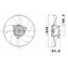 ELECTROVENTILADOR DE RADIADOR DE AGUA VALEO 698602R