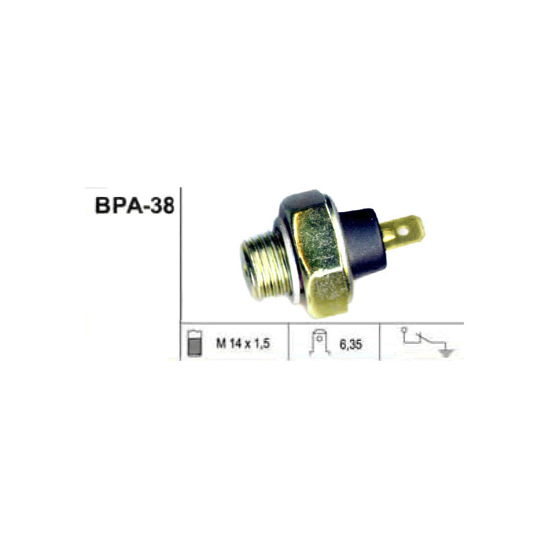 BULBO DE PRESION DE ACEITE DE MOTOR SCHINCA BPA-38