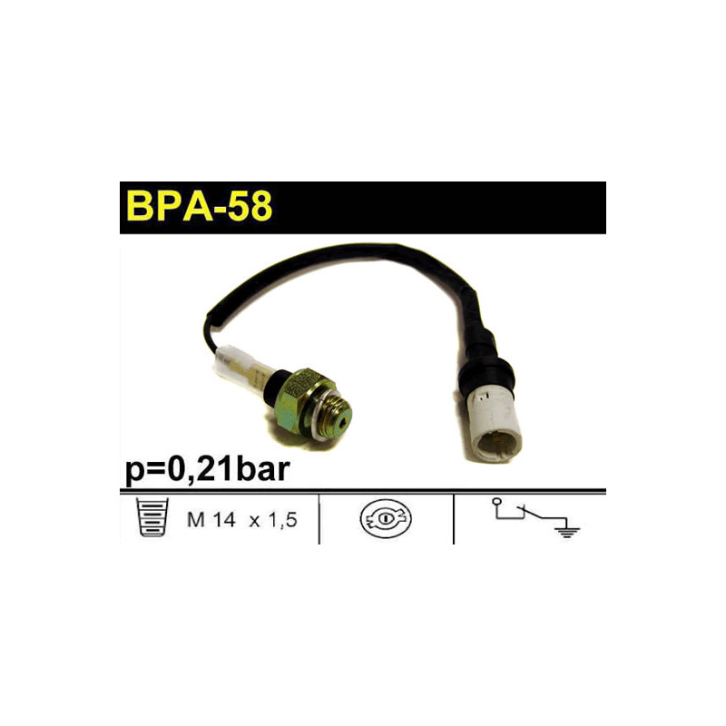 BULBO DE PRESION DE ACEITE DE MOTOR SCHINCA BPA-58
