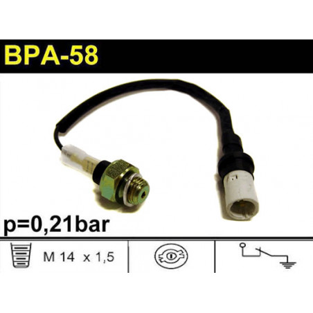 BULBO DE PRESION DE ACEITE DE MOTOR SCHINCA BPA-58