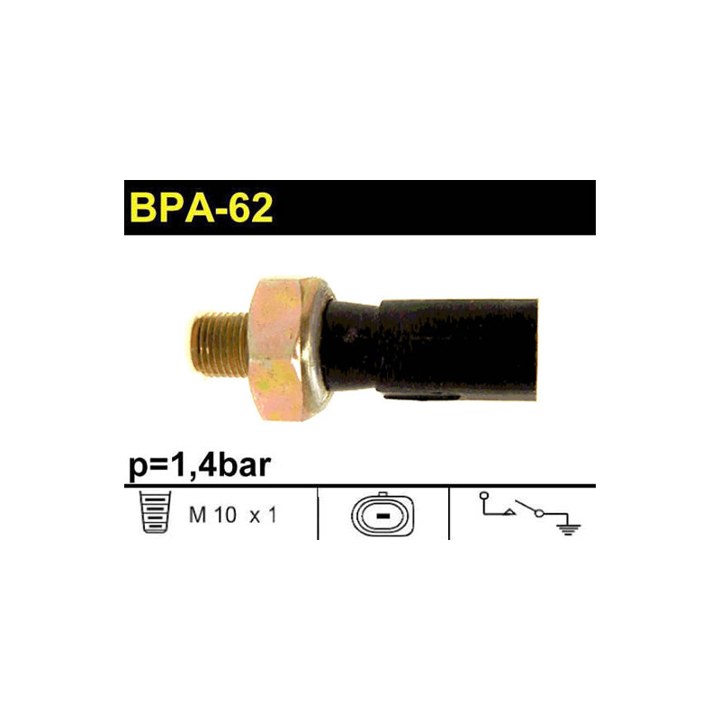 BULBO DE PRESION DE ACEITE DE MOTOR SCHINCA BPA-62