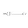 SEMIEJE DE TRANSMISION SKF VKJC 9406 A
