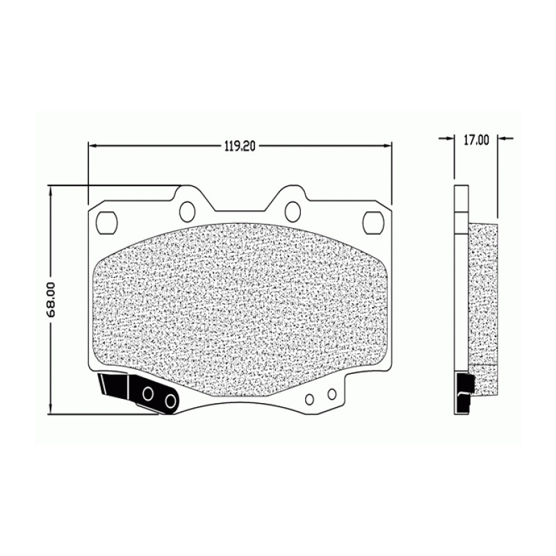 JUEGO DE PASTILLAS DE FRENO RAYBESTOS 88118