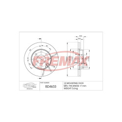 DISCO DE FRENO FREMAX BD4633