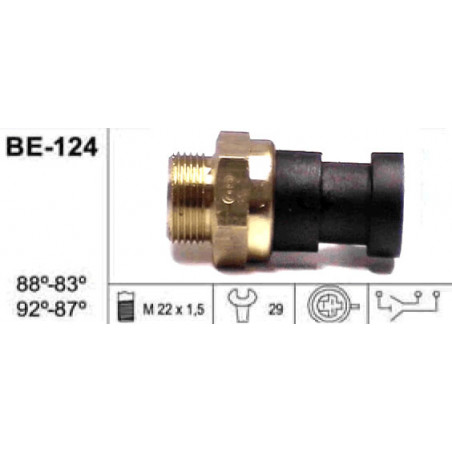 BULBO DE ELECTROVENTILADOR SCHINCA BE-124