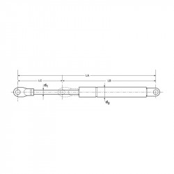 AMORTIGUADOR DE BAUL/PORTON NAKATA MG30001