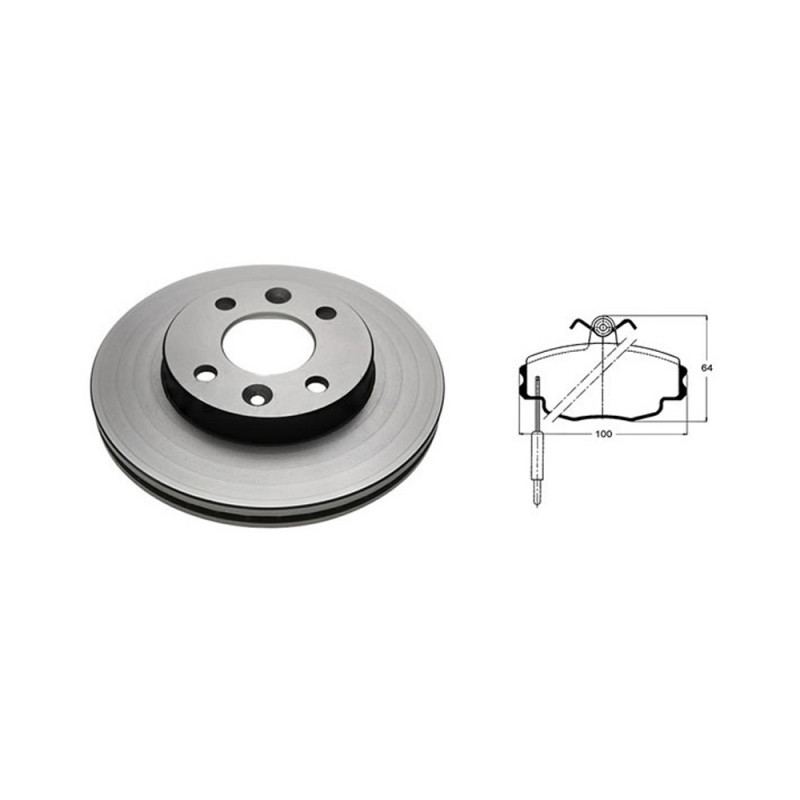 KIT DE DISCOS Y PASTILLAS DE FRENO FREMAX KIT 34