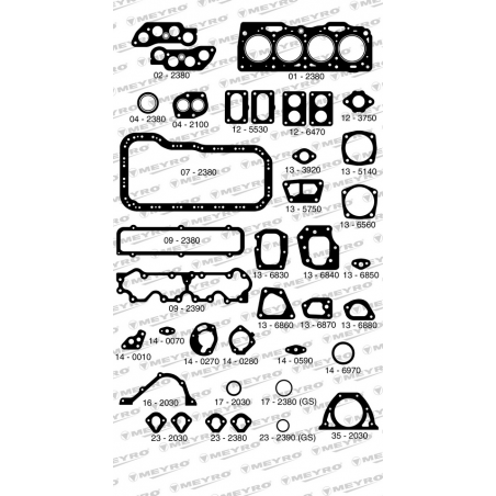 KIT DE JUNTAS DE MOTOR (COMPLETO) MEYRO 05-238 NA