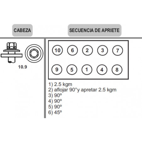 BULON DE TAPA DE CILINDROS RENO 09CH0029