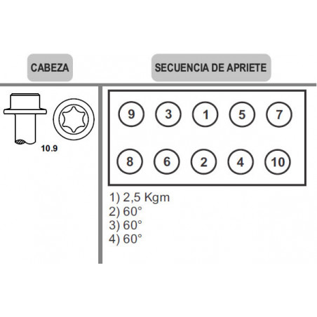 BULON DE TAPA DE CILINDROS RENO 09CH0079