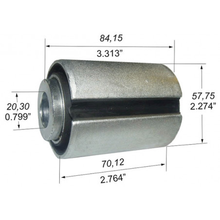 BUJE DE ELASTICO DE SUSPENSION CAPEMI 6178