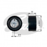 TENSOR DE CORREA DE DISTRIBUCION GATES T43035
