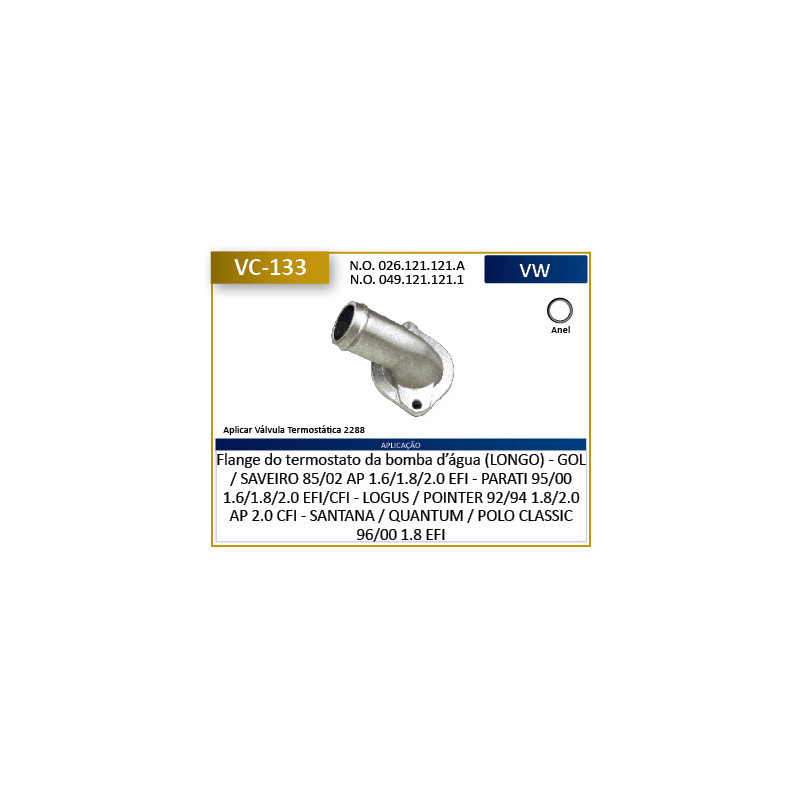 CONECTOR DE AGUA (VARIOS) CTC VC133