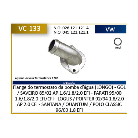 CONECTOR DE AGUA (VARIOS) CTC VC133