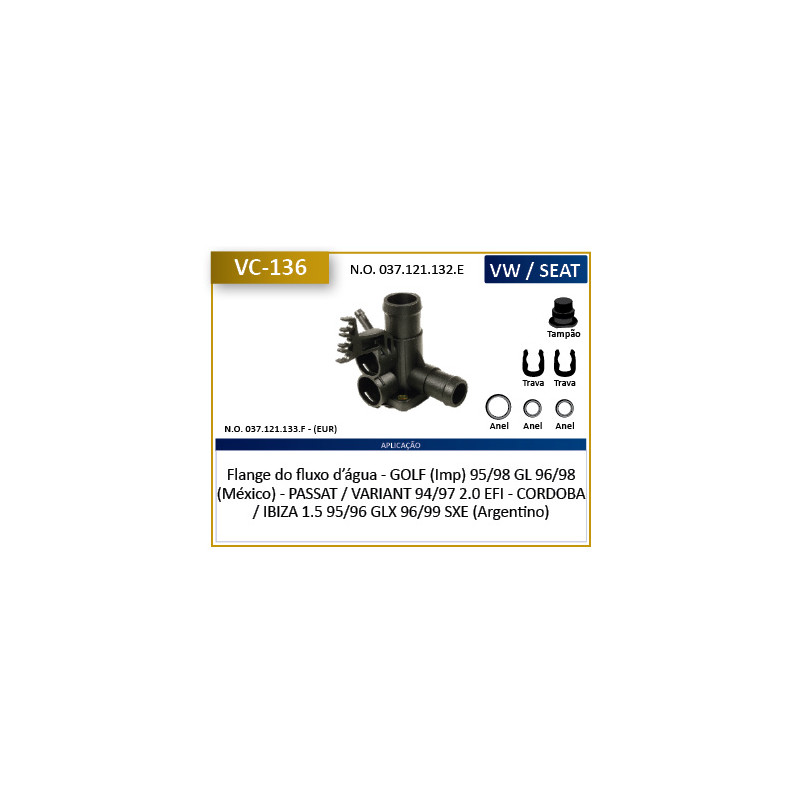 CONECTOR DE AGUA (VARIOS) CTC VC136