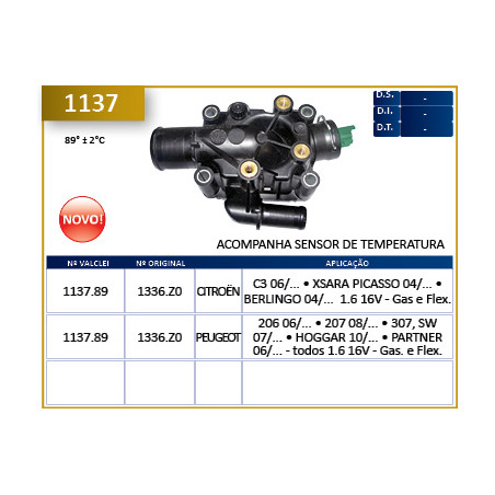 TERMOSTATO (COMPLETO) VALCLEI 1137.89