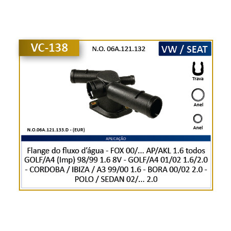 CONECTOR DE AGUA (VARIOS) CTC VC138