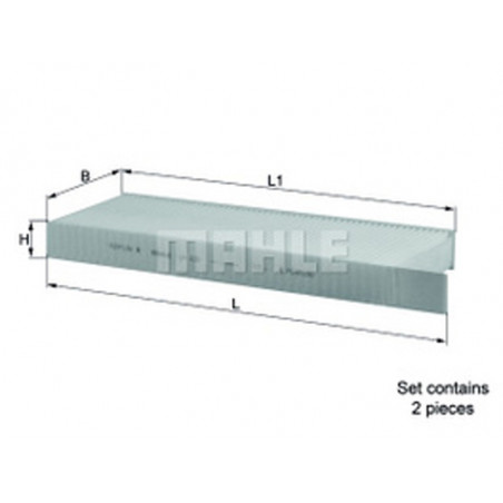 FILTRO DE HABITACULO MAHLE LA 428/S