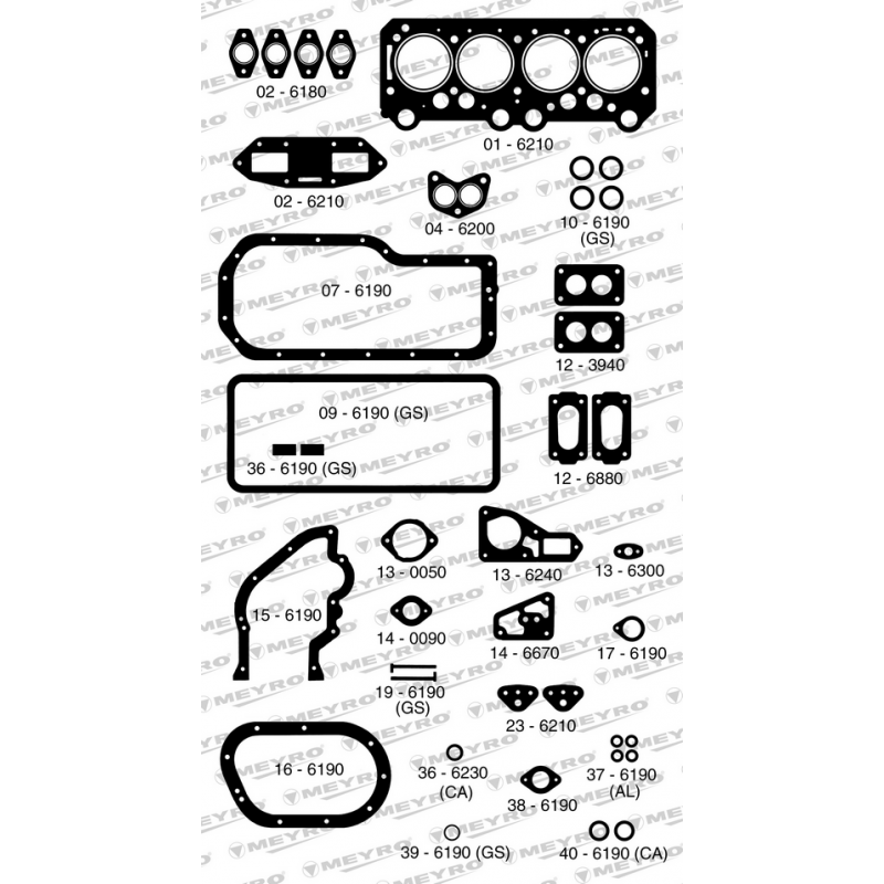 KIT DE JUNTAS DE MOTOR (COMPLETO) MEYRO 05-621 S