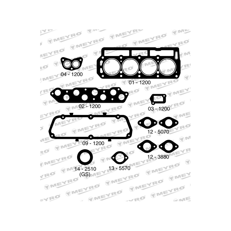 KIT DE JUNTAS DE MOTOR (SUPERIOR) MEYRO 06-1200 S