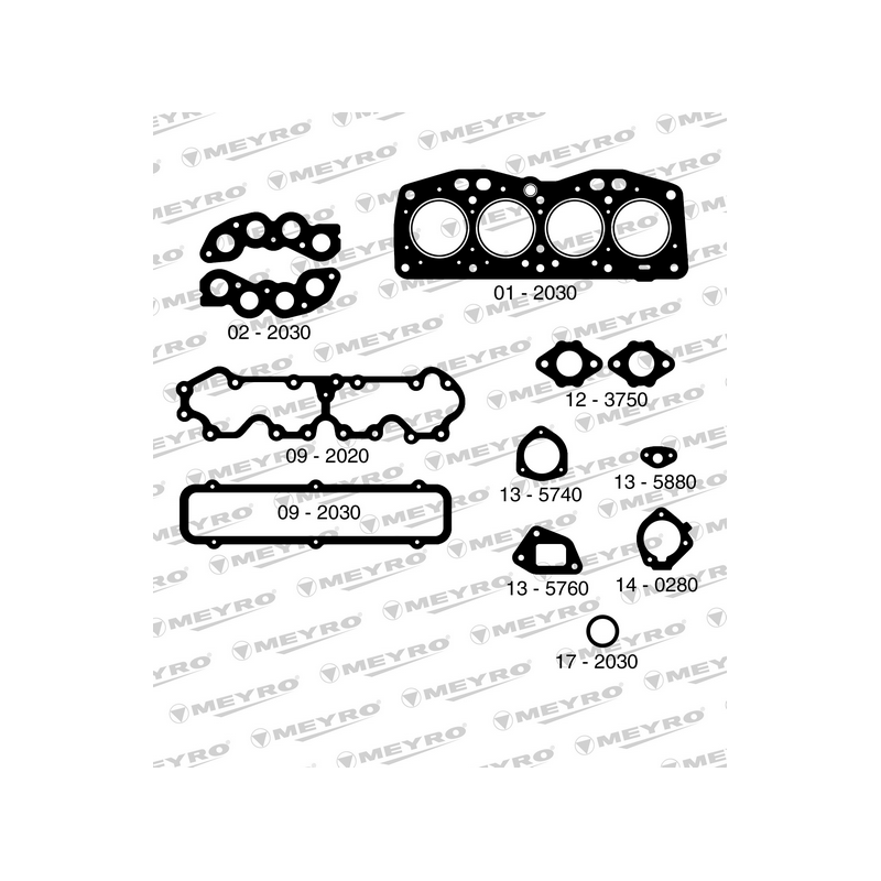 KIT DE JUNTAS DE MOTOR (SUPERIOR) MEYRO 06-2030 S