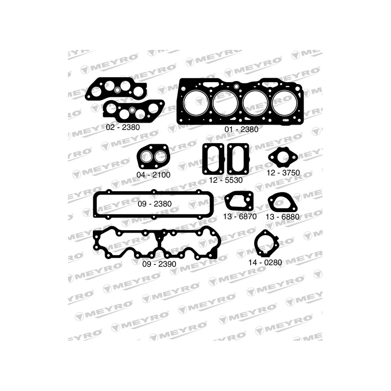 KIT DE JUNTAS DE MOTOR (SUPERIOR) MEYRO 06-2380 S