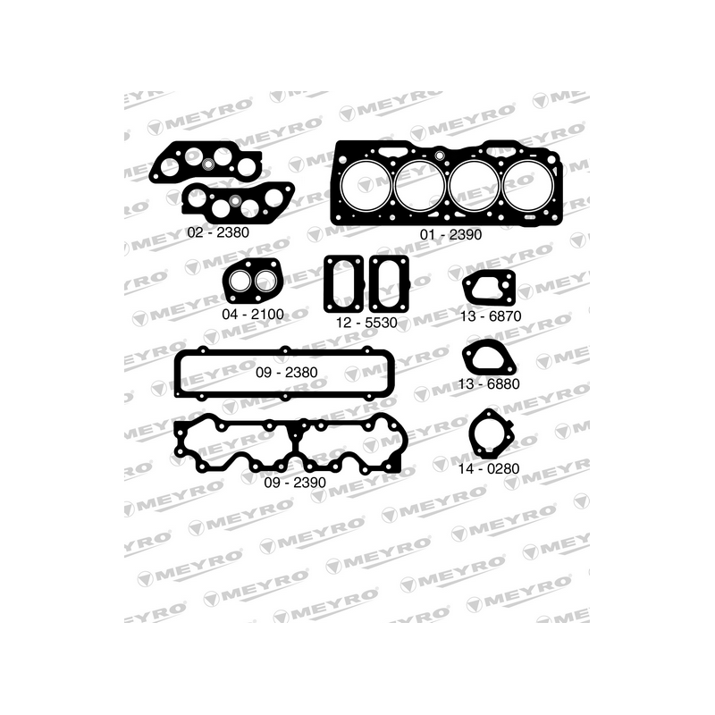 KIT DE JUNTAS DE MOTOR (SUPERIOR) MEYRO 06-2390 S