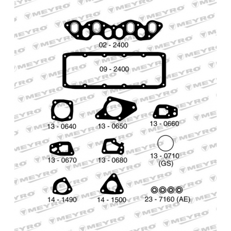 KIT DE JUNTAS DE MOTOR (SUPERIOR) MEYRO 06-2400 MV