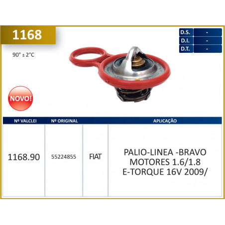 TERMOSTATO (SOLO) VALCLEI 1168.90